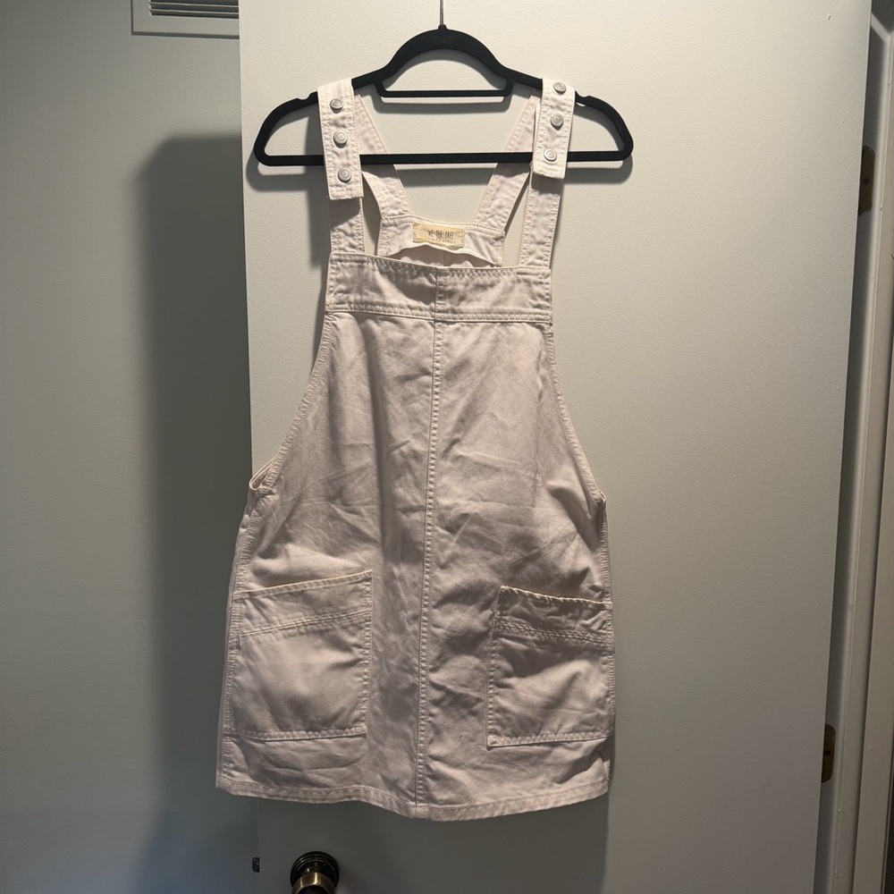Free People Cream Overall Dress